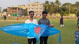 শিবচরে বর্ণাঢ্য ঘুড়ি উৎসব, আকাশজুড়ে রঙিন মেলার আমেজ