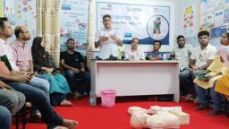 বাকেরগঞ্জে গণমাধ্যমকর্মীদের সিপিআর বিষয়ক প্রশিক্ষণ কর্মশালা
