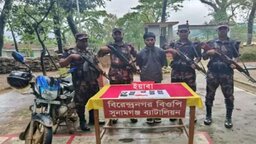 তাহিরপুরে ভারতীয় ইয়াবাসহ যুবক আটক, মোটরসাইকেল জব্দ