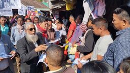 বিলাইছড়িতে বিএনপি প্রার্থী দীপেন দেওয়ানের গণসংযোগ ও লিফলেট বিতরণ