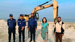 ফরিদপুরে অবৈধভাবে বালু উত্তোলনের দায়ে ইউপি সদস্যের বিরুদ্ধে মামলা