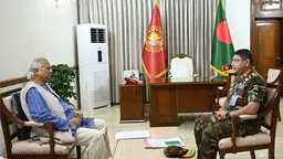 রাষ্ট্রপতি ও প্রধান উপদেষ্টার সঙ্গে সেনাপ্রধানের সাক্ষাৎ