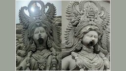 রাজবাড়ীতে দুর্গাপূজার আগেই প্রতিমা ভাঙচুর