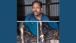 বাকেরগঞ্জে পান চুরির অভিযোগে যুবককে বৈদ্যুতিক শক দিয়ে নির্যাতন