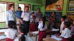 বিলাইছড়িতে বিভিন্ন বিদ্যালয় পরিদর্শনে জেলা শিক্ষা কর্মকর্তা কোফিল উদ্দিন।