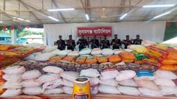 বিশ্বম্ভরপুরে ৪০ লাখ টাকার আমদানি নিষিদ্ধ ভারতীয় জিরা ও ফুসকা জব্দ