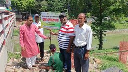 সাতক্ষীরায় প্রাণসায়র খাল রক্ষায় সচেতনতামূলক সাইনবোর্ড স্থাপন