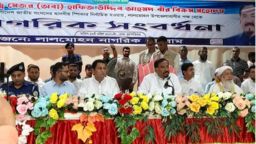 স্পিকার নির্বাচিত হওয়ায় লালমোহনে মেজর (অব.) হাফিজ উদ্দিন আহমদকে নাগরিক সংবর্ধনা