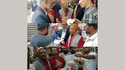 লালমোহনে ধানের শীষ প্রতীকের পক্ষে কৃষক দলের গণসংযোগ ও প্রচারণা