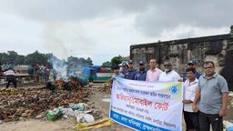 ব্রাহ্মণবাড়িয়ায় বিপুল পরিমাণ অবৈধ জাল ধ্বংস
