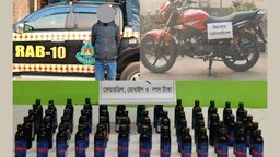 ফরিদপুরে ৬৫ বোতল ফেয়ারডিলসহ মাদক কারবারি আটক