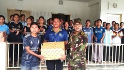 বিলাইছড়ি জোনের ক্রীড়া সামগ্রী বিতরণ