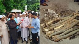 পরানদহা ব্রিজ সংস্কার কাজ পরিদর্শনে এমপি মুহাদ্দিস আব্দুল খালেক