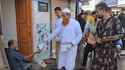 গোপালগঞ্জে বিএনপি নেতা এম এইচ খান মঞ্জুর গণসংযোগ