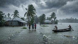 ঢাকাসহ দেশের ১৬ অঞ্চলে ঝড়বৃষ্টির আভাস, জলাবদ্ধতার শঙ্কা