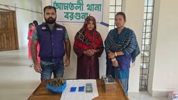 আমতলীতে ইয়াবা, গাঁজা ও নগদ টাকাসহ মা-ছেলে গ্রেপ্তার