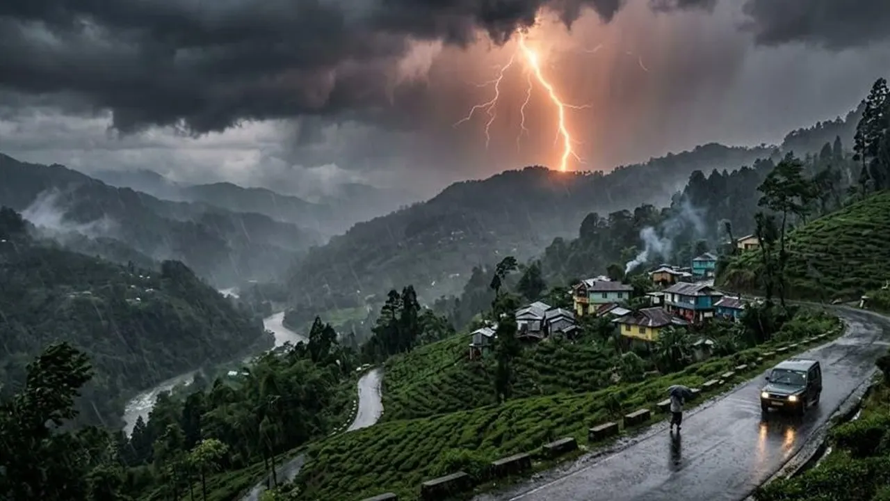 বিশাল মেঘমালা ধেয়ে আসছে ভারতের দিকে