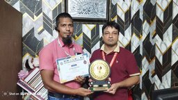 মাদার তেরেসা আন্তর্জাতিক শান্তি পুরস্কার পেলেন নকলার সাংবাদিক শফিউজ্জামান রানা