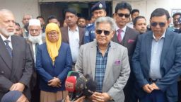 পঞ্চগড়ের বাংলাবান্ধা স্থলবন্দর পরিদর্শণে নৌপরিবহন মন্ত্রণালয় এবং শ্রম ও কর্মসংস্থান উপদেষ্টা