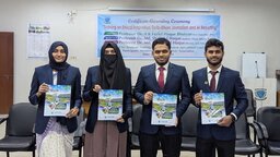 বাকৃবি সাংবাদিক সমিতির বার্ষিক স্মরণিকা ‘অন্বেষণ’ মোড়ক উন্মোচন