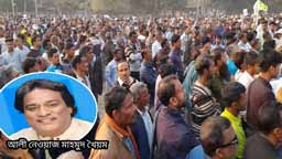 শেষ মুহূর্তের প্রচারণায় উত্তাল রাজবাড়ী, ধানের শীষের মিছিলে নেতাকর্মীদের উচ্ছ্বাস