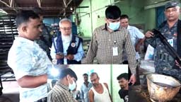 ফেনী বিসিকে অস্বাস্থ্যকর খাবার, অভিযানে ২০ হাজার টাকা দণ্ড