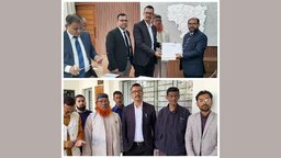 সুনামগঞ্জ-৪ ও ৫ আসনে জাতীয় পার্টির প্রার্থীদের মনোনয়নপত্র দাখিল