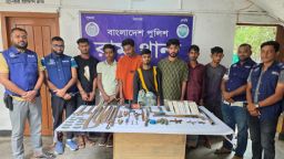 রামুতে ডাকাতির প্রস্তুতিকালে ৭ জন গ্রেফতার, অস্ত্র-গোলাবারুদ উদ্ধার