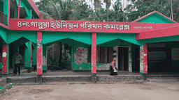রাজাপুরে গালুয়া ইউনিয়ন বিভক্তি নিয়ে উত্তেজনা: একই স্থানে দুই পক্ষের পাল্টাপাল্টি মানববন্ধন