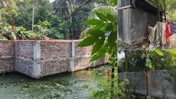কোটালীপাড়ায় সরকারি খাল দখল করে বাড়ি ঘর নির্মাণ