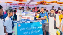 সরাইলে মাদকবিরোধী ক্রিকেট টুর্নামেন্টে চ্যাম্পিয়ন খড়িয়ালা