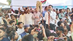 তাহিরপুরে ধানের শীষের প্রার্থী আনিসুল হকের সমর্থনে মোটর শোভাযাত্রা ও জনসমাবেশ অনুষ্ঠিত