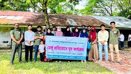 ঝালকাঠিতে ডেঙ্গু প্রতিরোধে ইয়াসের সচেতনতামূলক ক্যাম্পেইন ও পরিচ্ছন্নতা অভিযান