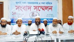 জাতীয় পার্টি ও ১৪ দলের রাজনীতি নিষিদ্ধের দাবি মামুনুল হকের