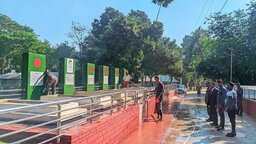 বিজয় দিবস উপলক্ষ্যে শহীদ নূর মোহাম্মদ শেখের সমাধিতে চলছে চূড়ান্ত প্রস্তুতি