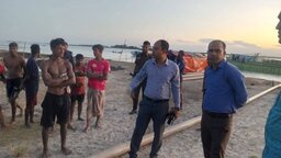 খালিয়াজুরীতে অবৈধ বালু উত্তোলনের বিরুদ্ধে উপজেলা প্রশাসনের অভিযান