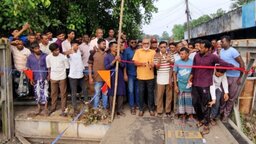 সাতক্ষীরায় শাঁখরা-কোমরপুর বেইলি ব্রিজের সংস্কার কাজের উদ্বোধন