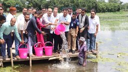 গোপালগঞ্জের বিলে মৎস্য অবমুক্ত ও বৃক্ষরোপণ কর্মসূচির উদ্বোধন করলেন এমপি বাবর