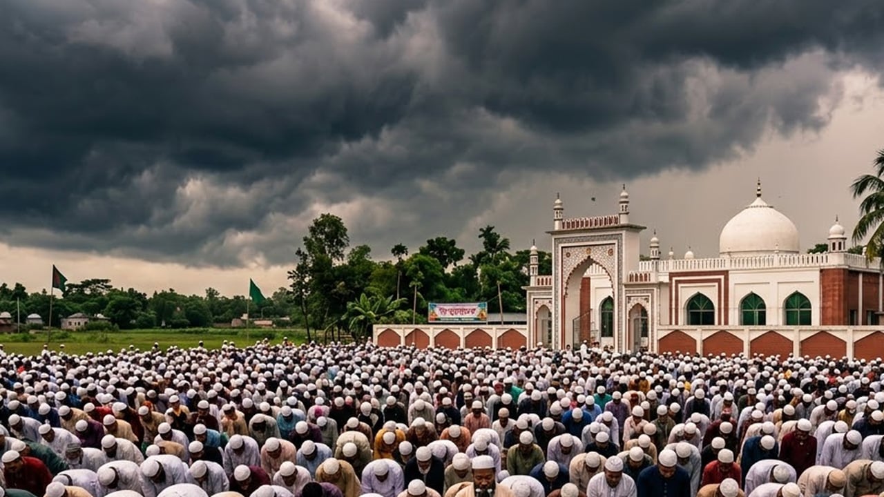 ঈদের দিন কালবৈশাখী ঝড়ের শঙ্কা, ঈদ জামাতের সময় হতে পারে বৃষ্টি