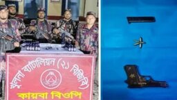 শার্শা সীমান্তে বিদেশি পিস্তল ও গুলিসহ ভারতীয় সিরাপ উদ্ধার