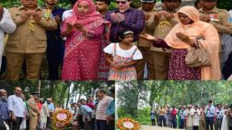 রাজবাড়ীতে জুলাই গণঅভ্যুত্থান দিবস উপলক্ষ্যে শহিদদের সমাধিতে শ্রদ্ধা