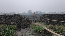 কাশিয়ানীতে অবৈধভাবে কৃষি জমি কেটে ঘের তৈরি, হুমকিতে চাষাবাদ