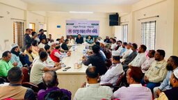 লক্ষ্মীপুরের রায়পুর বাজার বণিক সমিতির অস্থায়ী কার্যালয় উদ্বোধন