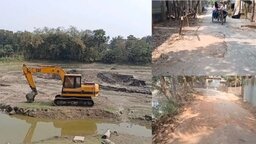 ফরিদপুরে অবৈধভাবে মাটি কাটার মহোৎসব, হুমকিতে গ্রামীণ সড়ক ও জনস্বাস্থ্য