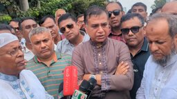 ব্রাহ্মণবাড়িয়ার খালপাড়ে প্রস্তাবিত বক্স কালভার্ট ও রাস্তার জায়গা পরিদর্শন এমপি শ্যামলের