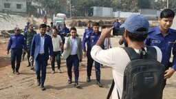 অবৈধ বালু উত্তোলনের বিরুদ্ধে ফরিদপুর জেলা প্রশাসনের অভিযান