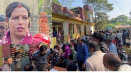 তদন্ত কমিটির সামনে শিক্ষকের বিরুদ্ধে ক্ষোভ প্রকাশ করল এলাকাবাসী