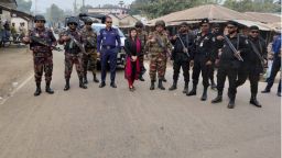 যৌথ বাহিনীর মহড়া: নির্বাচনী মাঠে কঠোর প্রশাসন