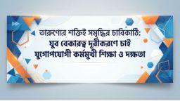 তারুণ্যের শক্তিই সমৃদ্ধির চাবিকাঠি: যুব বেকারত্ব দূরীকরণে চাই যুগোপযোগী কর্মমুখী শিক্ষা ও দক্ষতা