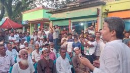 সুনামগঞ্জের জামালগঞ্জে যুবদল নেতা মাহবুবুর রহমানের জনসংযোগ